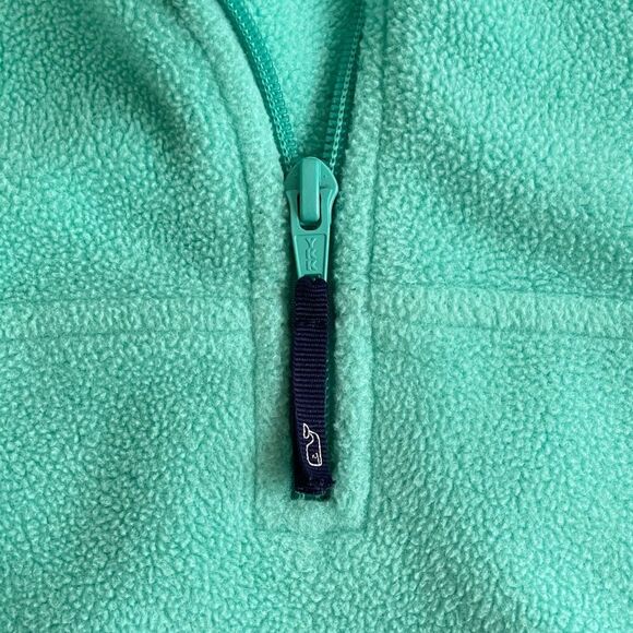 Vineyard Vines Seersucker Stripe Shoulder Shep Fleece Pullover Sweatshirt Small - Picture 9 of 14